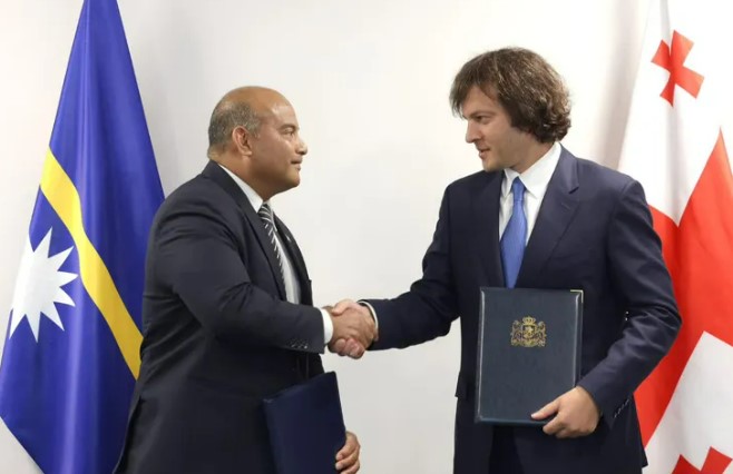 საქართველოსა და ნაურუს შორის დიპლომატიური ურთიერთობების დამყარების შესახებ შეთანხმება გაფორმდა